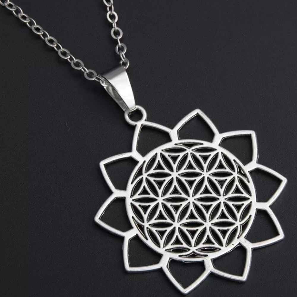 Flower of Life Lotus Necklace